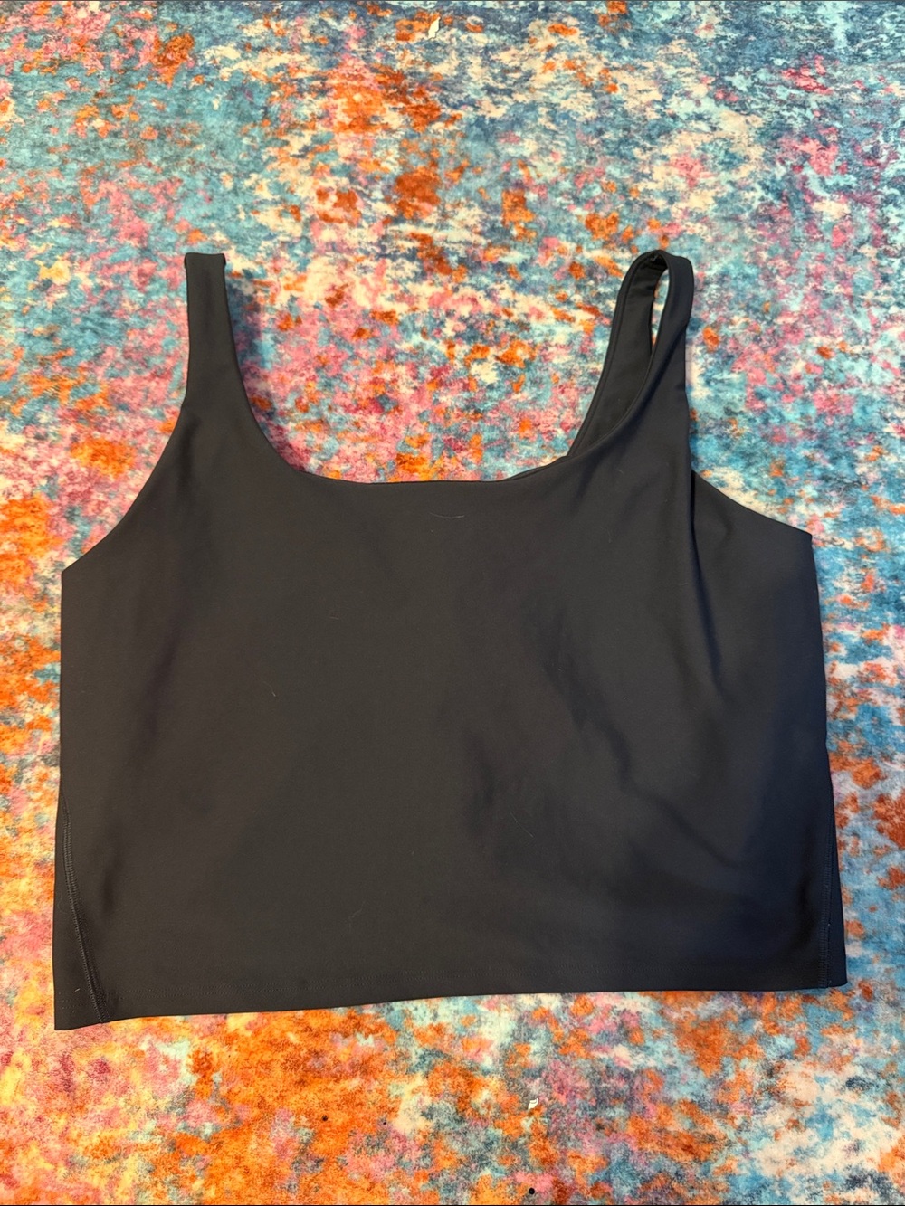 Old Navy Black Scoop Neck Tank Top